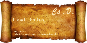 Csepi Dorina névjegykártya